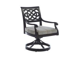 Tommy Bahama Outdoor Royal Kahala Black Sands Swivel Rocker Dining Chair 3235-13SR
