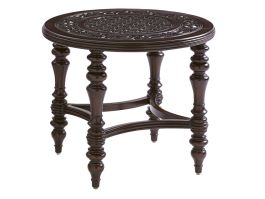 Tommy Bahama Outdoor Royal Kahala Black Sands Round End Table 3235-950