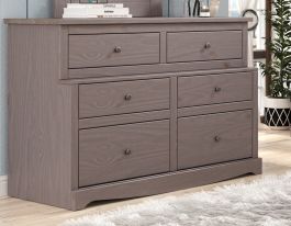 Pine Crafter Furniture Heartland Dresser in Walnut Gray 36X-Wal