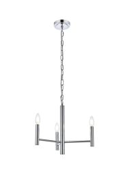 Elegant Carmella 3 Lights Pendant in Chrome LD7059D17C CLOSEOUT