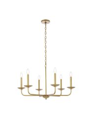 Elegant Cohen 30 In. Pendant in Brass LD812D30BR