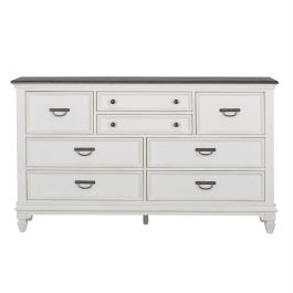 Liberty Furniture Allyson Park Drawer Dresser in Wirebrushed White 417-BR31 EST SHIP TIME APPX 4 WEEKS
