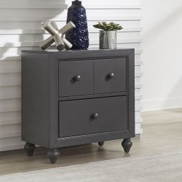 Liberty Furniture Cottage View Nightstand in Dark Gray 423-BR60 EST SHIP TIME APPX 4 WEEKS