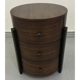 Riverside Nova Chairside Table in Nouveau Walnut 46412