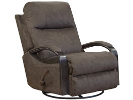 Catnapper Niles Swivel Glider Recliner in Chocolate 47035/2792-29