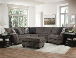 Peak Living 4810 3pc LSF Corner Sofa Living Room Set in Brittany Java CUSTOM ITEM