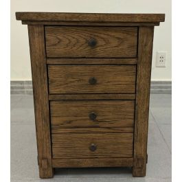 Riverside Windsor Chairside Chest in Brandy 48812