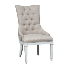 Liberty Furniture Abbey Park Hostess Chair in Antique White (Set of 2) 520-C9001 EST SHIP TIME APPX 4 WEEKS