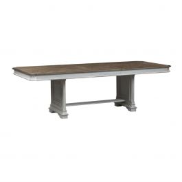 Liberty Furniture Abbey Park Trestle Dining Table in Antique White 520-DR-TRS  EST SHIP TIME APPX 4 WEEKS