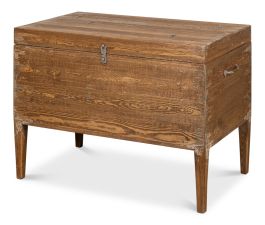 Sarreid Trunk Side Table in Brown 52971