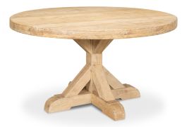 Sarreid Oleski Round Dining Table in Sienna 53644 CODE:UNIV20 for 20% Off