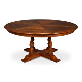 Sarreid Jupe Old World Medium Dining Table in Walnut 54234-OW