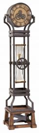 Howard Miller Hourglass Floor Clock in Aged Iron 615074