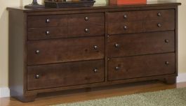 Progressive Furniture Diego 6 Drawer Dresser in Espresso Pine 61662-21