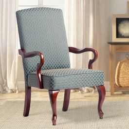Comfort Pointe Derby Blue Gooseneck Arm Chair 6700