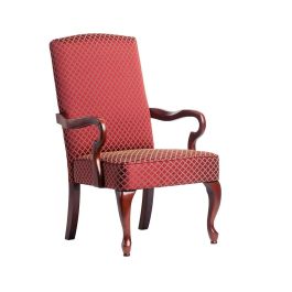 Comfort Pointe Derby Red Gooseneck Arm Chair 6700
