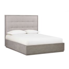 Modus Oxford Full Upholstered Platform Bed in Mineral CODE:UNIV21 for 21% Off