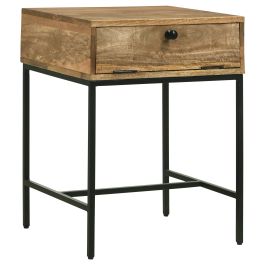 Coaster Stephie 1-drawer Rectangular End Table Honey Brown in Honey Brown 704697
