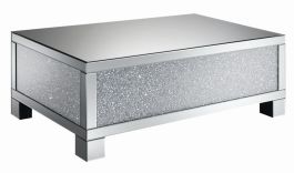 Coaster Furniture Gillian Rectangular Coffee Table in Metallic 722498