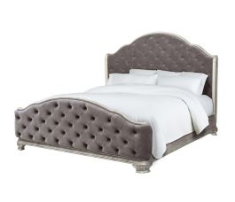 Emma Mason Signature Allysa Queen Upholstered Bed in Silver Patina