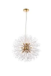 Elegant Solace 12 Lights Gold Pendant 3507D24G
