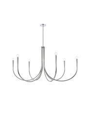 Elegant Layne 55 In. Chandelier in Chrome LD722D55C