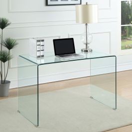 Coaster Ripley Glass Writing Desk Clear in Clear Glass 801581