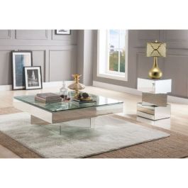 Acme Furniture Meria Coffee Table in Mirrored 80270 EST SHIP TIME APPX 4 WEEKS