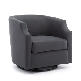 Comfort Pointe Infinity Ashen Grey Swivel Glider Barrel Chair 8092-27 PROMO