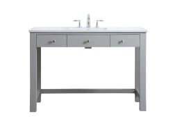 Elegant 48 In. Ada Compliant Bathroom Vanity in Gray VF14848GR CODE:UNIV20 for 20% Off