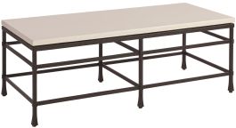 Barclay Butera Newport Breakwater Metal And Stone Cocktail Table in Sandstone 920-945