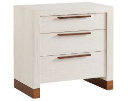 Barclay Butera Carmel Mc Way 3 Drawer Nightstand in Winter White 931-621