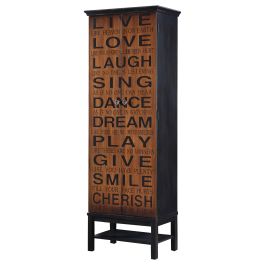 Coaster Lovegood 2-door Accent Cabinet Rich Brown and Black in Brown 950731