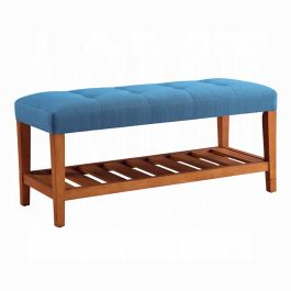 ACME Charla Bench in Blue and Oak 96684