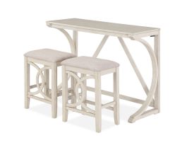 New Classic Bella Counter Table & 2 Stools - Bisque D324-3P-BSQ PROMO
