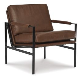 Puckman Accent Chair in Brown/Silver Finish A3000193 FedEx/UPS