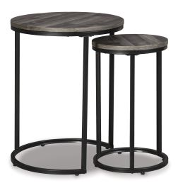 Briarsboro 2Pcs Accent Table in Black/Gray A4000231 FedEx/UPS