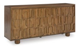 Gadburg Accent Cabinet in Medium Brown A4000583