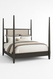 Avalon Furniture King Poster Bed in Charcoal