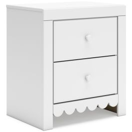 Mollviney Nightstand in White B2540-92 FedEx/UPS