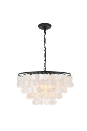 Elegant Selene 4 Light Black Pendant LD5050D20BK