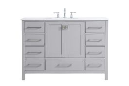 Elegant 48 In. Single Bathroom Vanity in Gray VF18848GR