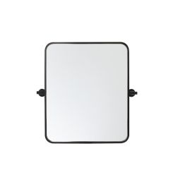 Elegant Soft Corner Pivot Mirror 20X24 In. in Black MR6A2024BLK CLOSEOUT