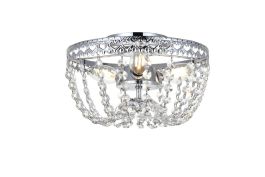 Elegant Kylie 10 In. Flush Mount in Chrome 1112F10C