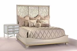 Maitland-Smith Bolero 2pc Panel Bedroom Set in Silver PROMO