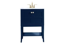 Elegant 24 In. Bathroom Vanity in Blue VF2100BL CLOSEOUT