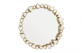 Phillips Pebble Round Mirror in Gold CH92434 CODE:UNIV20 for 20% Off