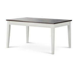 Steve Silver Caylie Dining Table in Two-tone Ivory and Driftwood CL550T