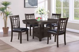 Coaster Furniture Lavon 5-Piece Casual Dining Room Set in Espresso