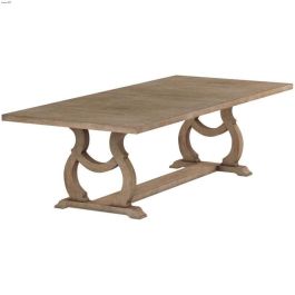 Coaster Brockway Trestle Dining Table in Barley Brown 110291
